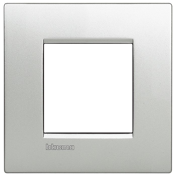 Рамка 1 пост BTicino LIVING LIGHT, алюминий, LNE4802TE