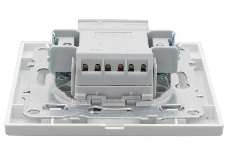 Выключатель 2-кл. СП Минск 10А IP20 бел. Basic EKF ERV10-023-10