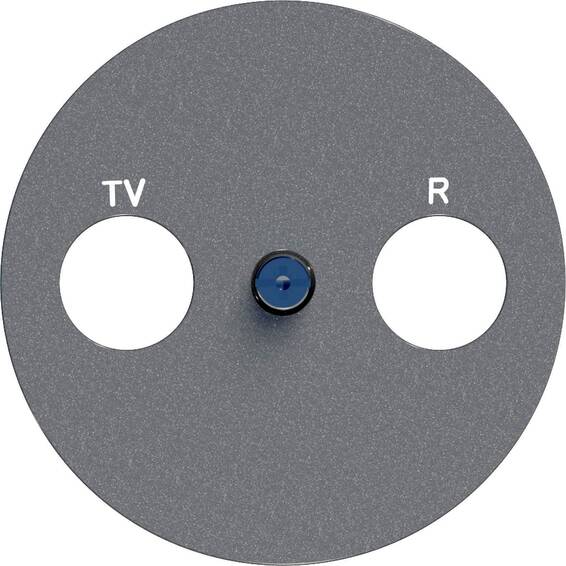 Накладка на розетку телевизионную Schneider Electric ODACE, скрытый монтаж, алюминий, S53R441